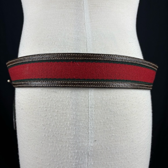 Vintage Gucci canvas and leather belt - Picture 4 of 10